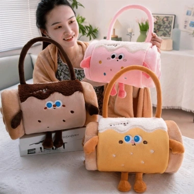 XYAX Đệm Chăn Văn Phòng Gập Lại Cuộn, Ấm 2 Trong 1 Ngủ Chăn - Thiết Kế Hoạt Hình Dễ Thương, Giá 153.576₫