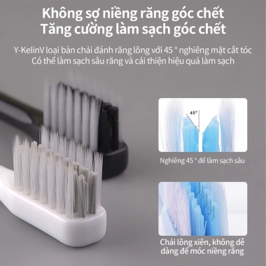 Y-kelin Bàn chải đánh răng chỉnh nha chùm đơn V - Lông mềm, 1 chải liên ngành, giá ưu đãi 20.248₫ 3 Y-kelin Bàn chải đánh răng chỉnh nha chùm đơn V - Lông mềm, 1 chải liên ngành, giá ưu đãi 20.248₫ 3