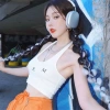 Y2K Hotties tóc giả đuôi ngựa 2PC 70cm punk bong bóng xoắn bím - chỉ 99.000đ 3