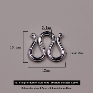 Yalin S925 Bạc Handmade – Khóa Ngọc Trai, Vòng Cổ & Đai Mở 2 Mặt 99.000đ 8
