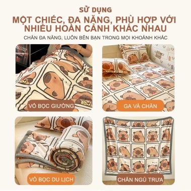 YANYANGTIAN Chăn lông cừu san hô 1m2-1m8 – Thân thiện da, 118k giảm giá 2