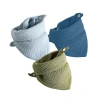 Yếm ăn bé Dasbsug 3 chiếc - Cotton mềm, điều chỉnh nút, kháng drool, bandana 10