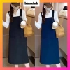 Yếm bầu công sở dáng dài bauxinh đầm bầu thời trang không kèm áo giảm giá 190k