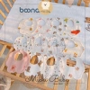 Yếm Cổ Xô Muslin 8 Lớp Boona Cao Cấp Cho Bé Hình Tròn Hoa Đáng Yêu Chống Lật Giá 35.000 VND