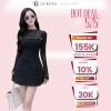 Yếm Dáng Chữ A Thanh La Rosa - Áo Thun Dài Tay Đính Lông, Đá Nổi Bật S966 800k