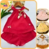 Yếm Hoa Bé Gái + Set Váy Hoa & Quần Công Chúa Dễ Thương - Giá chỉ 169k