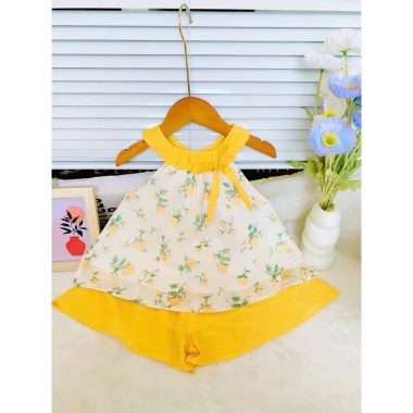 Yếm Hoa Bé Gái + Set Váy Hoa & Quần Công Chúa Dễ Thương - Giá chỉ 169k 7
