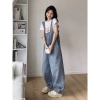 Yếm jean nữ dáng rộng form Hàn Quốc – Thiết kế thoải mái, giá chỉ 289.000 VND 4