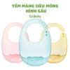 Yếm máng silicon Unibaby hình gấu siêu mỏng mềm mại, không vướng cổ, thoải mái cho bé - 29.000₫