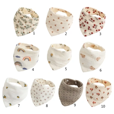 Yếm Sơ Sinh Muslin CUY Gạc 1 Bước Khóa Cổ Khăn - Giá ưu đãi 57.055đ 2