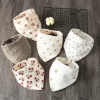Yếm Sơ Sinh Muslin CUY Gạc 1 Bước Khóa Cổ Khăn - Giá ưu đãi 57.055đ 3