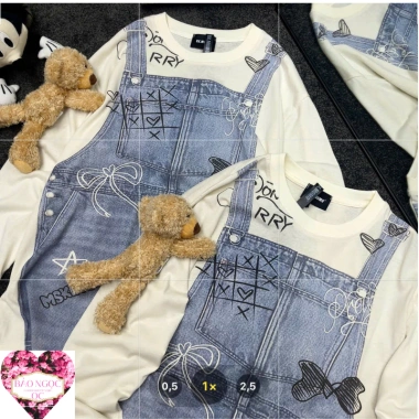 Yếm Thun MM Freesize Cute kèm Gấu Rời Quảng Châu Cao Cấp Giá 361k