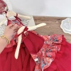 Yếm Trung Thu bé gái cổ yếm kim sa, váy tùng rộng buộc nơ lưng, size 10‑30kg, giảm giá 175.999₫ 4