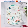 Yếm xô bé vuông 8 lớp cúc bấm chữ U trắng dày dặn siêu thấm hút 30x22cm Uni Baby