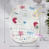 Yếm xô bé vuông 8 lớp cúc bấm chữ U trắng dày dặn siêu thấm hút 30x22cm Uni Baby 2