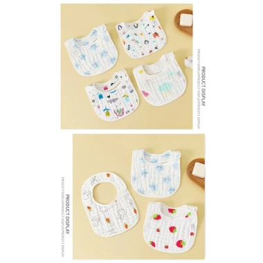 Yếm xô chữ U UniBaby 8 lớp cúc bấm 2 mặt, thoáng khí, thấm hút 30x22cm - 25.000đ 7