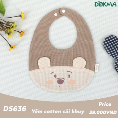 Yếm Xô Dokma Cài Khuy Cổ Tròn Tam Giác Xếp Ly Ngộ Nghĩnh DS718 DS636 - 39.000 VND 7