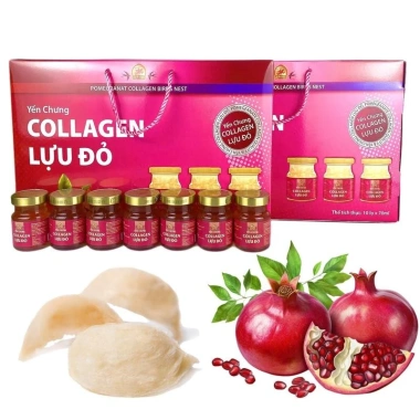 Yến chưng Collagen lựu đỏ 35% yến - 20 lọ 70ml - Giảm giá 360k (đc 464.400) 3