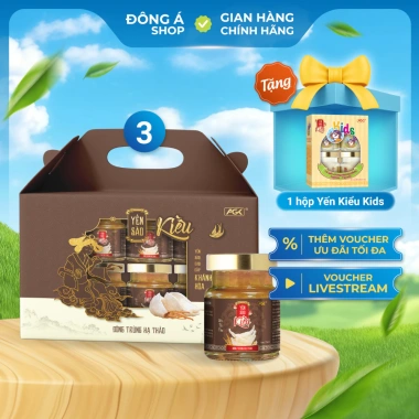 Yến chưng Đông Trùng Hạ Thảo AGK 30% - Bồi bổ cơ thể, tăng sức khỏe, 315.000₫