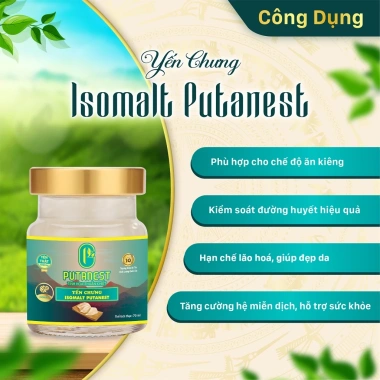 Yến Chưng Isomalt Putanest 70ml Quà Tặng Yến Sào Cao Cấp cho Người Ăn Kiêng Tiểu Đường 234k giảm 20% 3
