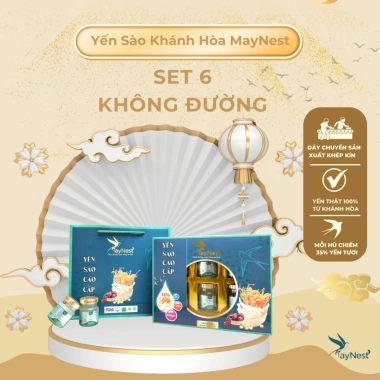Yến Chưng Không Đường MayNest 6 Hũ 70ml - Bổ Dưỡng Sức Khỏe, Giá ưu đãi 172.800