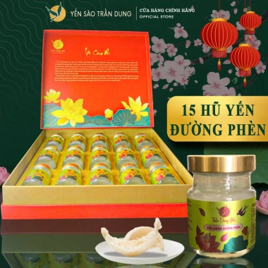 Yến Chưng Sẵn 30% Yến 70ml Vị Đường Phèn - 15 Hũ Trần Dung Tăng Cường Sức Khỏe