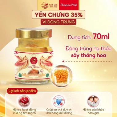 Yến Chưng Sẵn 35% 70ml Mix 4 Vị - Mua 30 Tặng 12, Quà Biếu Sức Khỏe, Giá Ưu Đãi 599k