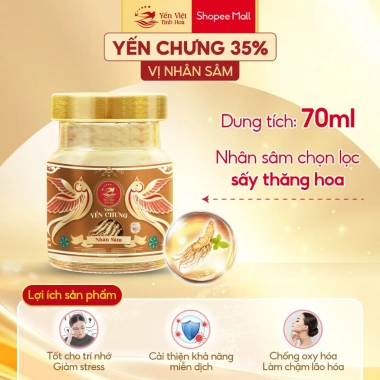 Yến Chưng Sẵn 35% 70ml Mix 4 Vị - Mua 30 Tặng 12, Quà Biếu Sức Khỏe, Giá Ưu Đãi 599k 4 Yến Chưng Sẵn 35% 70ml Mix 4 Vị - Mua 30 Tặng 12, Quà Biếu Sức Khỏe, Giá Ưu Đãi 599k 4