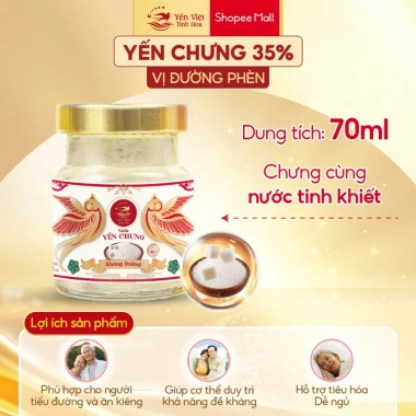 Yến Chưng Sẵn 35% 70ml Mix 4 Vị - Mua 30 Tặng 12, Quà Biếu Sức Khỏe, Giá Ưu Đãi 599k 5 Yến Chưng Sẵn 35% 70ml Mix 4 Vị - Mua 30 Tặng 12, Quà Biếu Sức Khỏe, Giá Ưu Đãi 599k 5