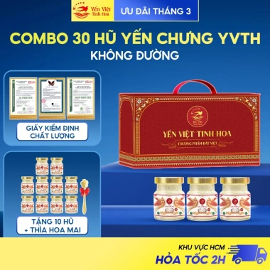Yến Chưng Sẵn 35% 70ml Mix 4 Vị - Mua 30 Tặng 12, Quà Biếu Sức Khỏe, Giá Ưu Đãi 599k 8 Yến Chưng Sẵn 35% 70ml Mix 4 Vị - Mua 30 Tặng 12, Quà Biếu Sức Khỏe, Giá Ưu Đãi 599k 8