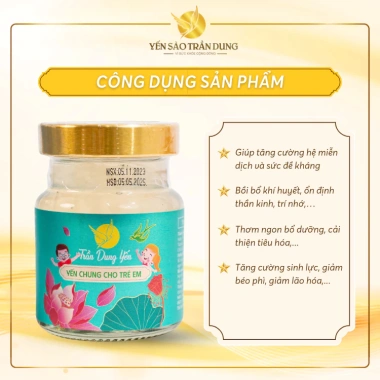 Yến Chưng Sẵn Trần Dung 10 Hũ 70ml 30% Yến – Thơm Ngon, Tăng Cường Sức Khỏe và Đề Kháng cho Trẻ Em, Giá Ưu Đãi 279.000 VND