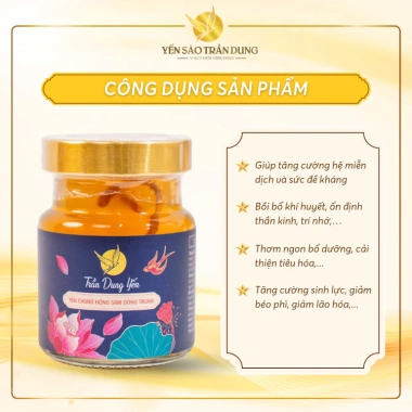 Yến Chưng Sẵn Yến Sào Trần Dung 10 Hũ 70ml Vị Hồng Sâm Đông Trùng 30% Yến Bồi Bổ Tăng Cường Sức Khỏe Giá 279.000₫ 4