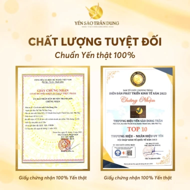 Yến Chưng Sẵn Yến Sào Trần Dung 10 Hũ 70ml Vị Hồng Sâm Đông Trùng 30% Yến Bồi Bổ Tăng Cường Sức Khỏe Giá 279.000₫ 7