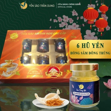 Yến Chưng Sẵn Yến Sào Trần Dung 10 Hũ 70ml Vị Hồng Sâm Đông Trùng 30% Yến Bồi Bổ Tăng Cường Sức Khỏe Giá 279.000₫ 8