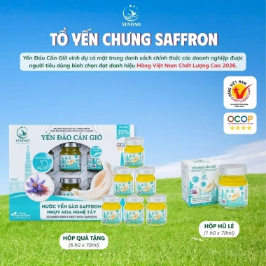 Yến Đảo Set Tổ Yến Sào Chưng Saffron Nhụy Hoa Nghệ Tây - Dinh dưỡng, Quà tặng 393.300 VND 8