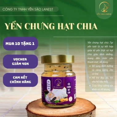 Yến hũ sào hủ 70ml Nha Trang - Yến xào trưng và hạt chia, Lanest, giảm giá 248k