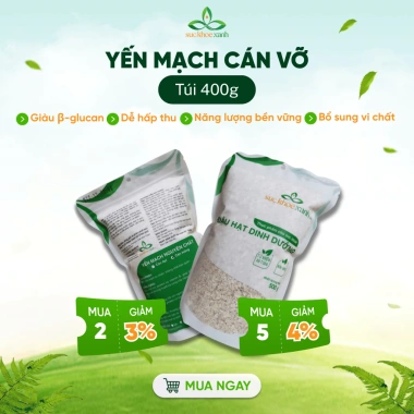 Yến Mạch Ăn Liền Chile Sức Khỏe Xanh Nguyên Chất Tự Nhiên Dinh Dưỡng Gia Đình Giá 29.000đ