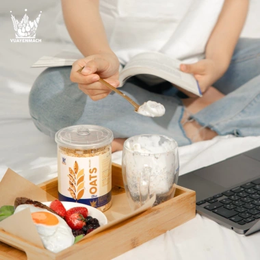 Yến Mạch Ăn Liền Không Đường Can Vỡ Nguyên Cám – Vua Yến Mạch Nhập Khẩu Úc, Ăn Kiêng, Giá 59k