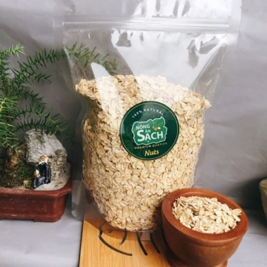 Yến Mạch Ăn Liền Nguyên Chất 1kg - Cán Dẹt/Vỡ, Hỗ Trợ Giảm Cân Healthy Giá 60.000₫