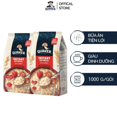 Yến Mạch Ăn Liền QUAKER 1.000g - Giá 103.000đ, giàu dinh dưỡng, tốt cho sức khỏe