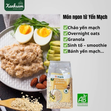 Yến Mạch Cám Mỡnh Hữu Cơ 500g Markal - EU Organic, Giá 120.750₫, Dinh Dưỡng
