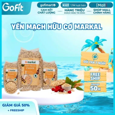 Yến Mạch Cán Mỏng Hữu Cơ Markal 500g - Thực phẩm dinh dưỡng, giảm cân, giá ưu đãi 95k