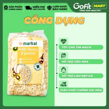 Yến Mạch Cán Mỏng Hữu Cơ Markal 500g - Thực phẩm dinh dưỡng, giảm cân, giá ưu đãi 95k