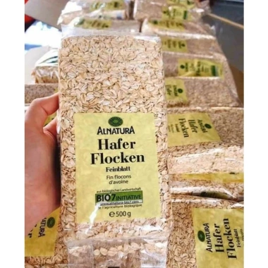 Yến mạch giảm cân Hafer Flocken 500g – Cán Dẹt, Cán Vỡ, giảm mỡ, chỉ 35.000₫