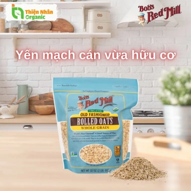 Yến mạch hữu cơ Bobs Red Mill 454g - Cán vừa, giá chỉ 75.000, giảm mạnh 8