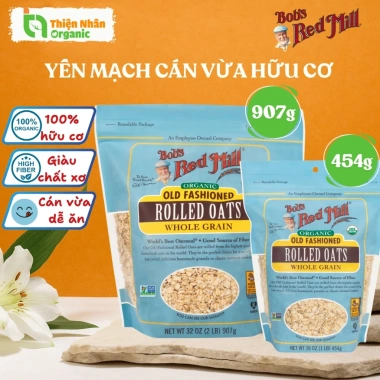 Yến mạch hữu cơ Bobs Red Mill 454g - Cán vừa, giá chỉ 75.000, giảm mạnh 9