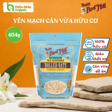 Yến mạch hữu cơ Bobs Red Mill 454g - Cán vừa, giá chỉ 75.000, giảm mạnh 10