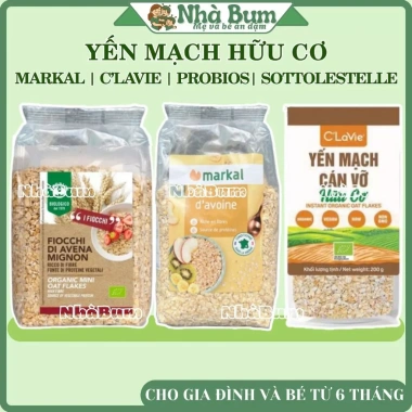 Yến mạch hữu cơ Markal, Probios, C'Lavie – Giá 60.000, giảm 22%