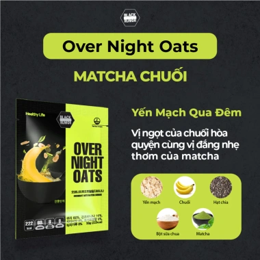Yến Mạch Qua Đêm Ăn Kiêng Giảm Cân Mix Sẵn Tiện Lợi BLACK RUMOR 50g Giá 45k 4 Yến Mạch Qua Đêm Ăn Kiêng Giảm Cân Mix Sẵn Tiện Lợi BLACK RUMOR 50g Giá 45k 4