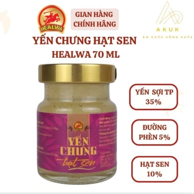 Yến Mix 5 Vị 70ml Táo Đỏ, Hạt Sen, Hạt Chia, Sâm Canada, Đông Trùng Không Đường Tặng 5 Lựu Đỏ